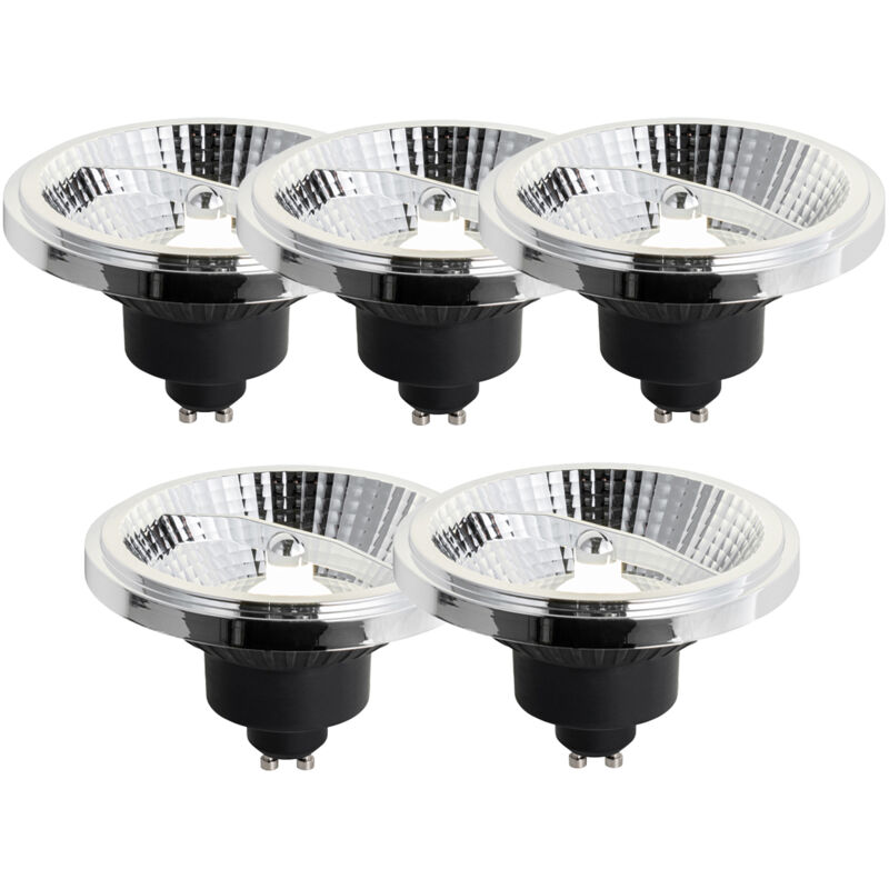 foto del prodotto set di 5 lampadine led gu10 dimmerabili 111mm 10.5w 770lm 4000k luedd