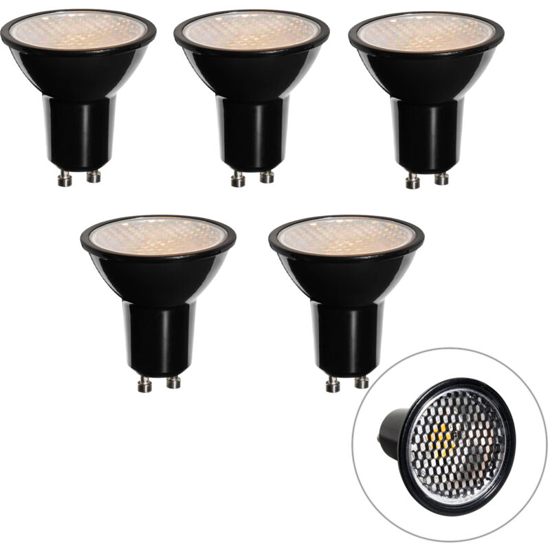 foto del prodotto set di 5 lampadine led gu10 dimmerabili 50mm honey rate 6w 400 lm 3000k luedd