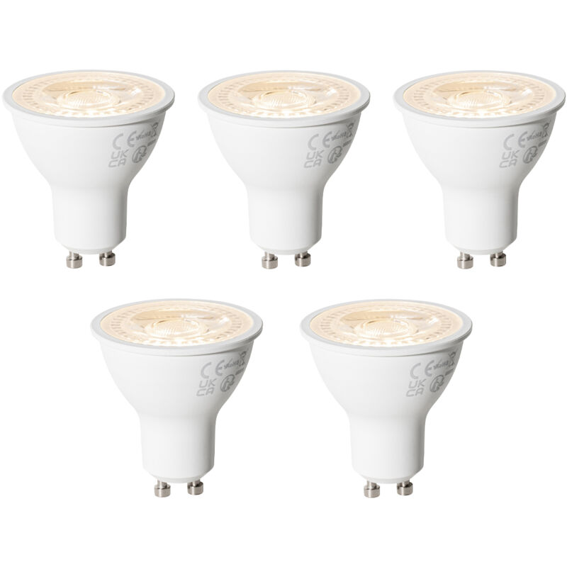 foto del prodotto set di 5 lampadine led gu10 dimmerabili 7w 430 lm 2700k luedd