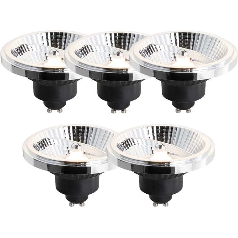 foto del prodotto set di 5 lampadine led gu10 dimmerabili a 3 livelli 111mm 10,5w 770lm 2700k luedd