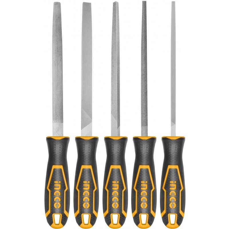 foto del prodotto set di 5 lime per acciaio ingco hktfs0508