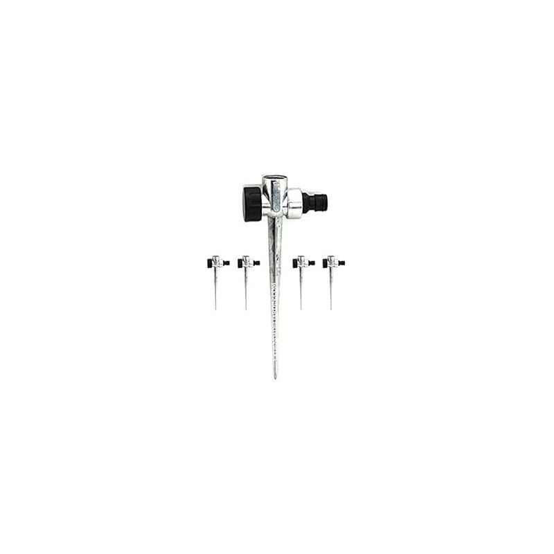 foto del prodotto set di 5 picchetto di supporto per irrigatori in alluminio doppio 1 2 20 cm