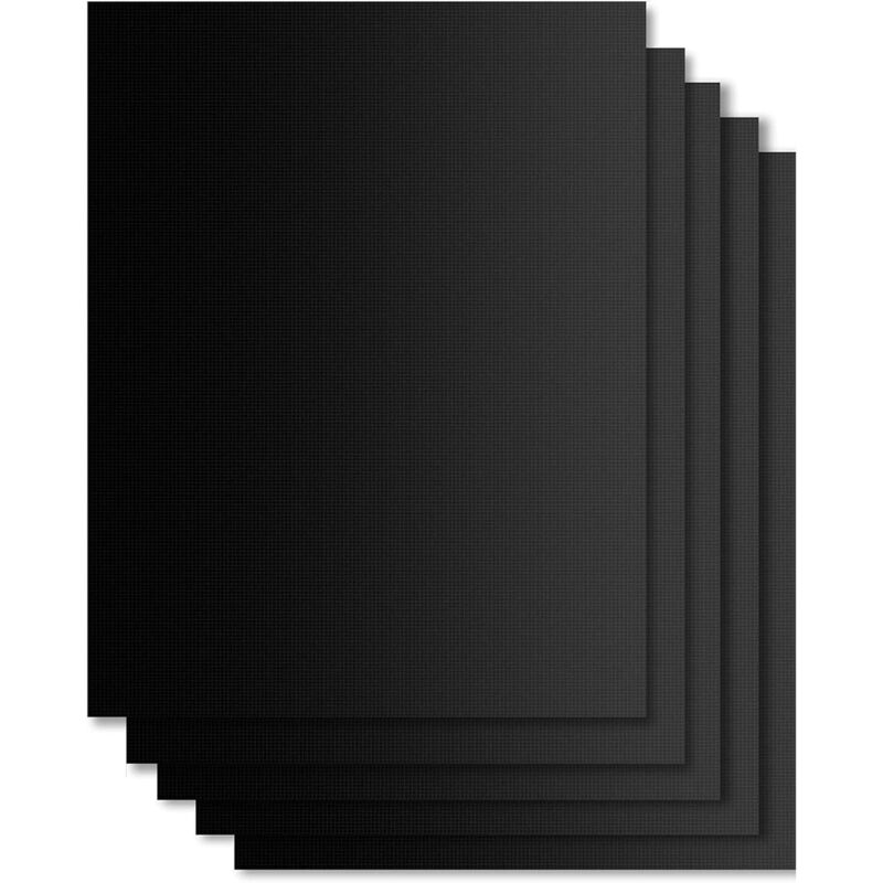 foto del prodotto set di 5 tappetini da forno tappetino per barbecue piastra per barbecue teglia da forno forno 40 x 33 cm per barbecue gas carbone elettrico 100 