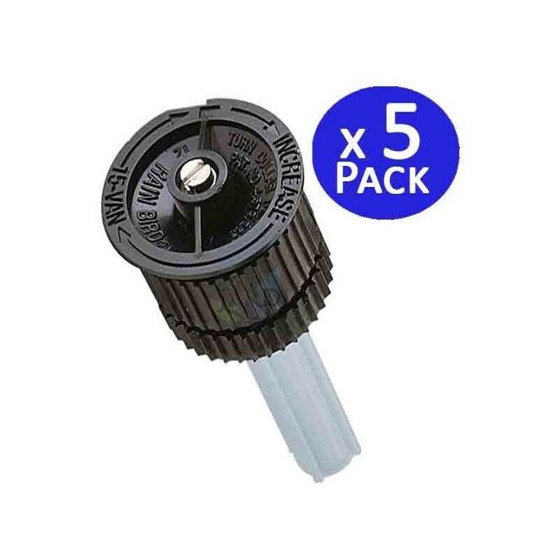 foto del prodotto set di 5 ugello rain bird 15 van per diffusori di irrigazione irrigatori da giardino con angolo regolabile raggio 4,5 metri