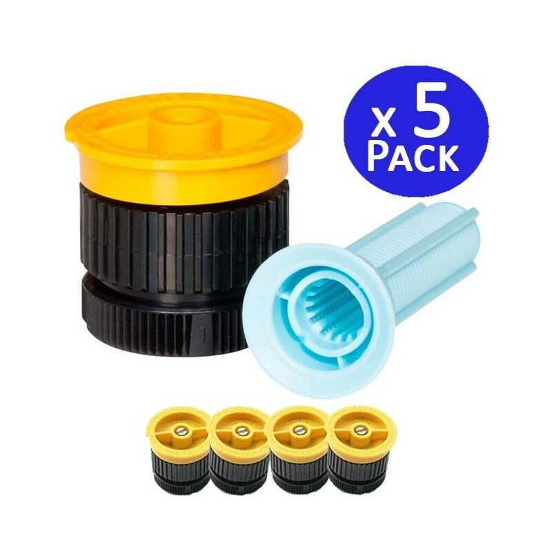 foto del prodotto set di 5 ugello rain bird 4 van per diffusori di irrigazione irrigatori da giardino con angolo regolabile raggio 1,2 metri