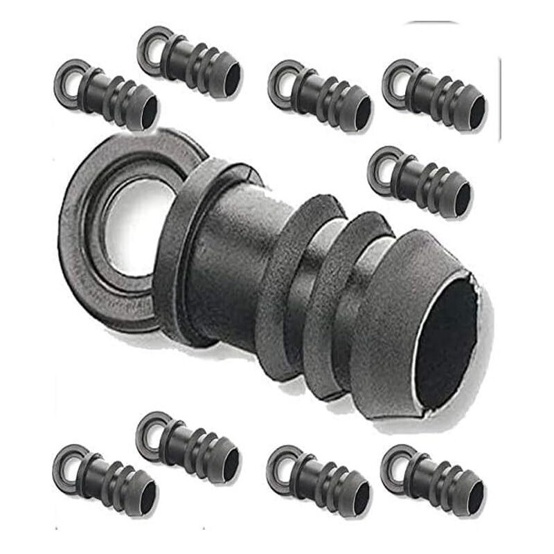 foto del prodotto set di 50 tappi per irrigazione a goccia 20 mm chiusura ermetica per tubo e tubatura di irrigazione resistente e faci