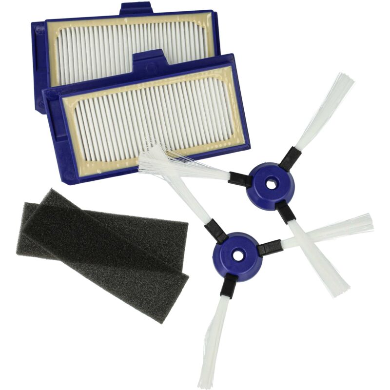 foto del prodotto set di 6 accessori compatibile con rowenta smart force extreme rr7157 robot aspirapolvere filtro in spugna, filtro hepa, spazzola laterale vhbw