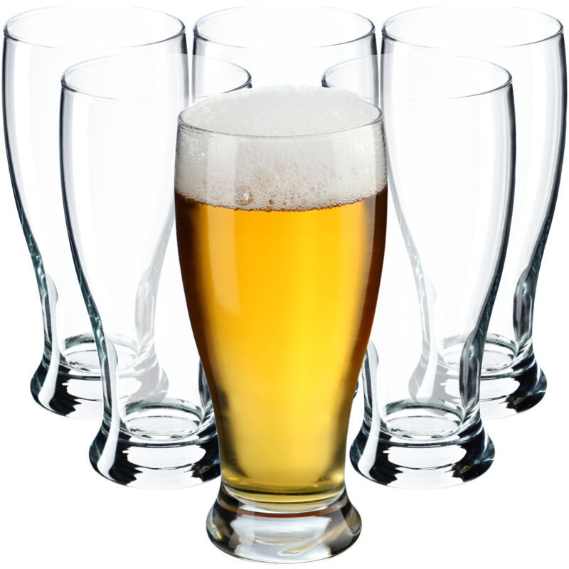 foto del prodotto set di 6 bicchieri da birra kadax da 565 ml lavabili in lavastoviglie corda da birra resistente con base stabile bicchieri da birra 6 x 565 ml