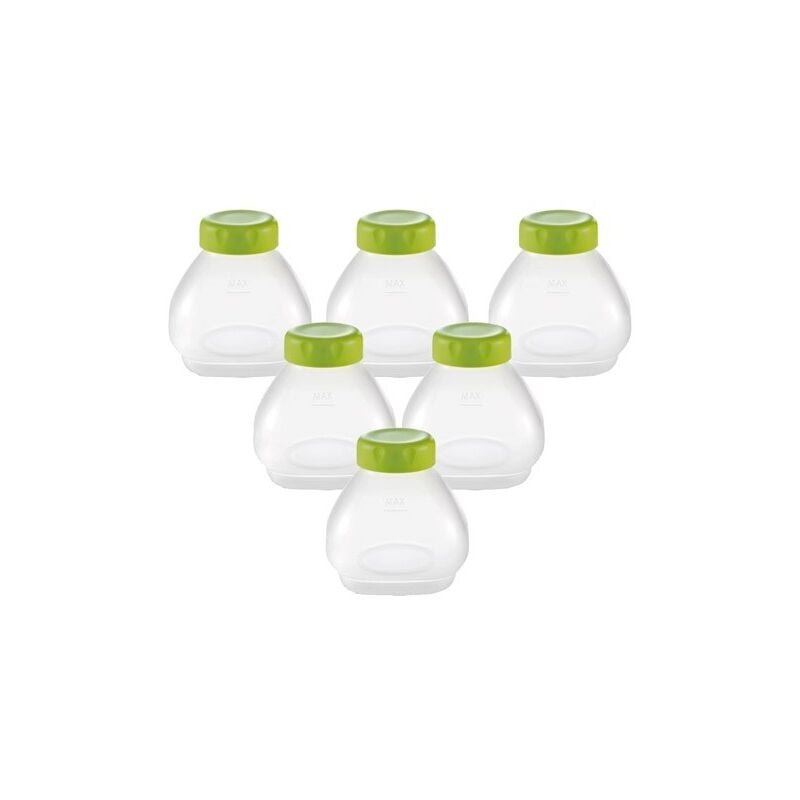 foto del prodotto set di 6 bottiglie bottiglie per seb xf102000 yogurt maker