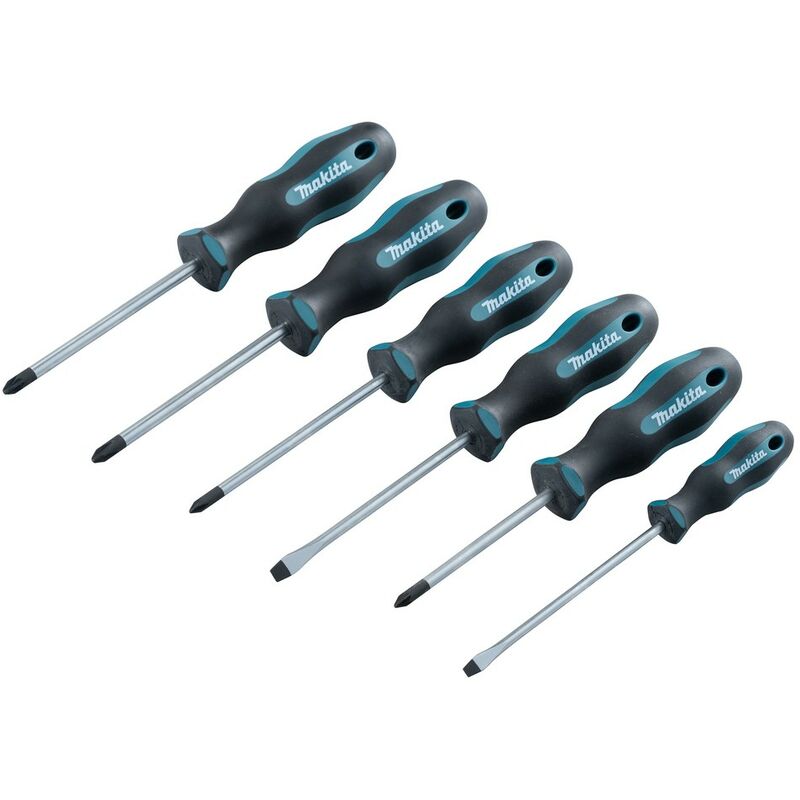 foto del prodotto set di 6 cacciaviti 2 sl 2 ph 2 pz makita e 10528