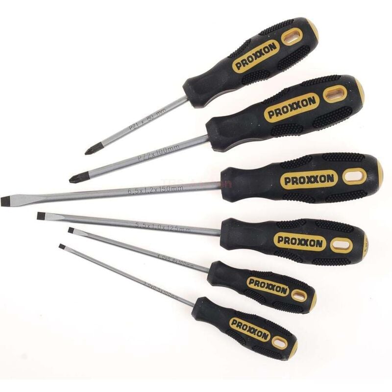 foto del prodotto set di 6 cacciaviti a taglio e croce pozidriv proxxon 22606