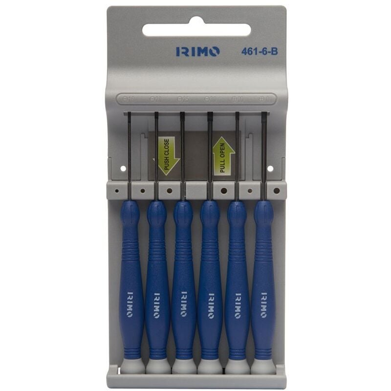 foto del prodotto set di 6 cacciaviti di precisione 461-6-b irimo