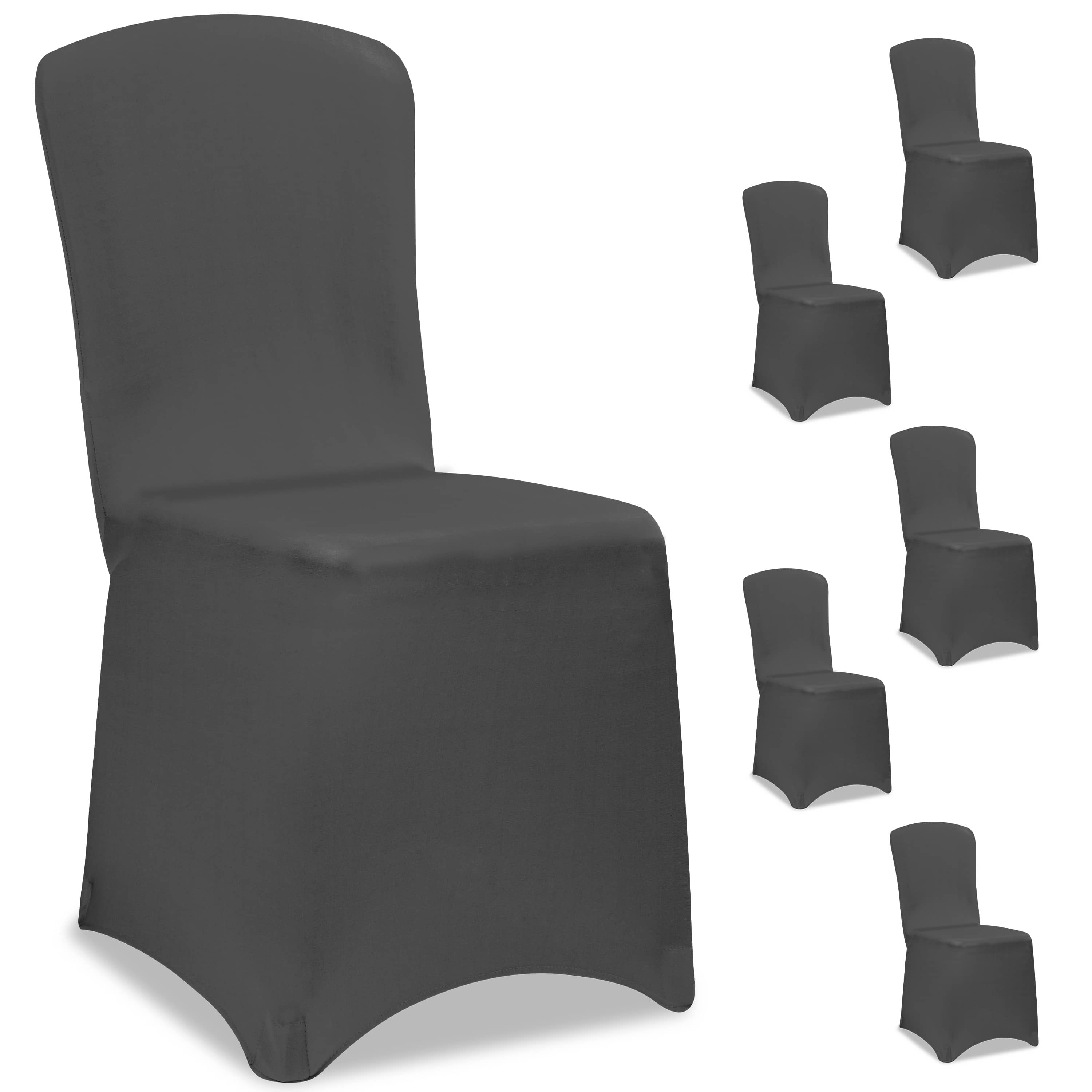 foto del prodotto set di 6 coprisedia antracite oeko tex 