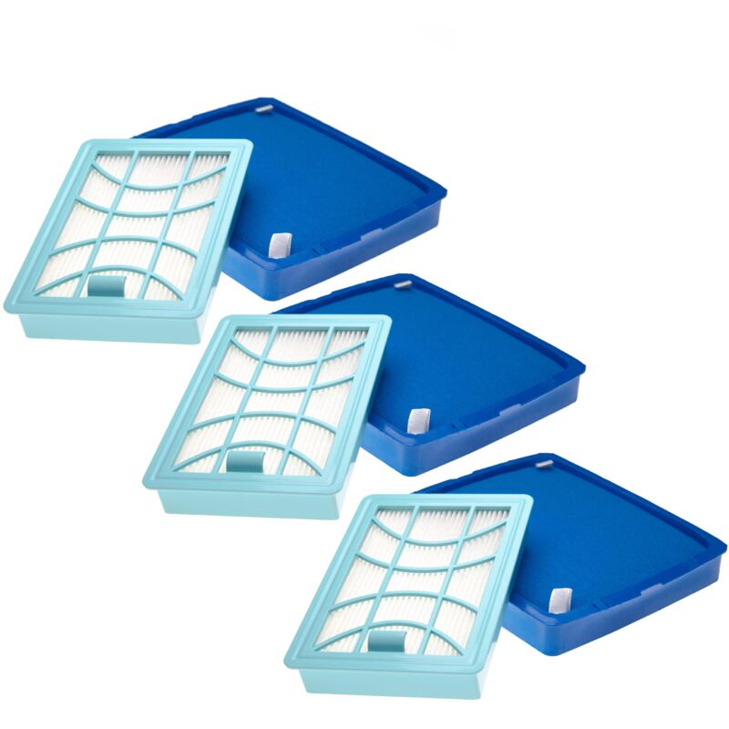 foto del prodotto set di 6 filtri compatibile con philips powerpro expert fc9728/01, fc9728/81, fc9729/09, fc9730, fc9731, fc9732 aspirapolvere - 6x filtro - vhbw