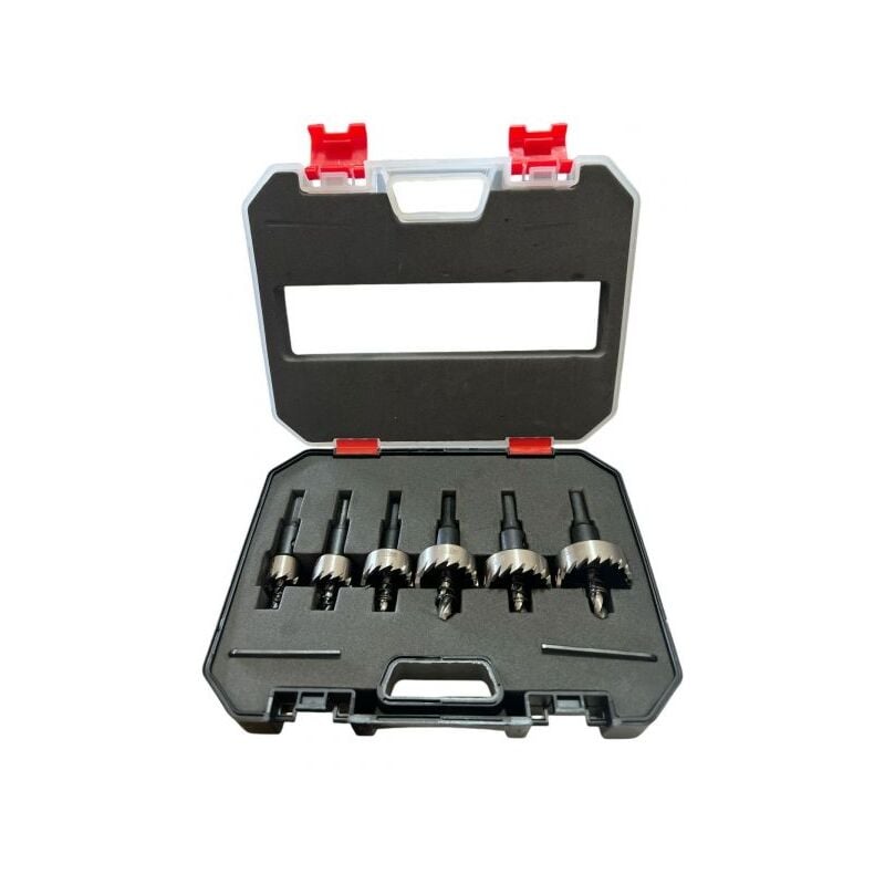 foto del prodotto set di 6 frese a tazza denti in metallo duro per ferro alluminio da 6 a 35 80240