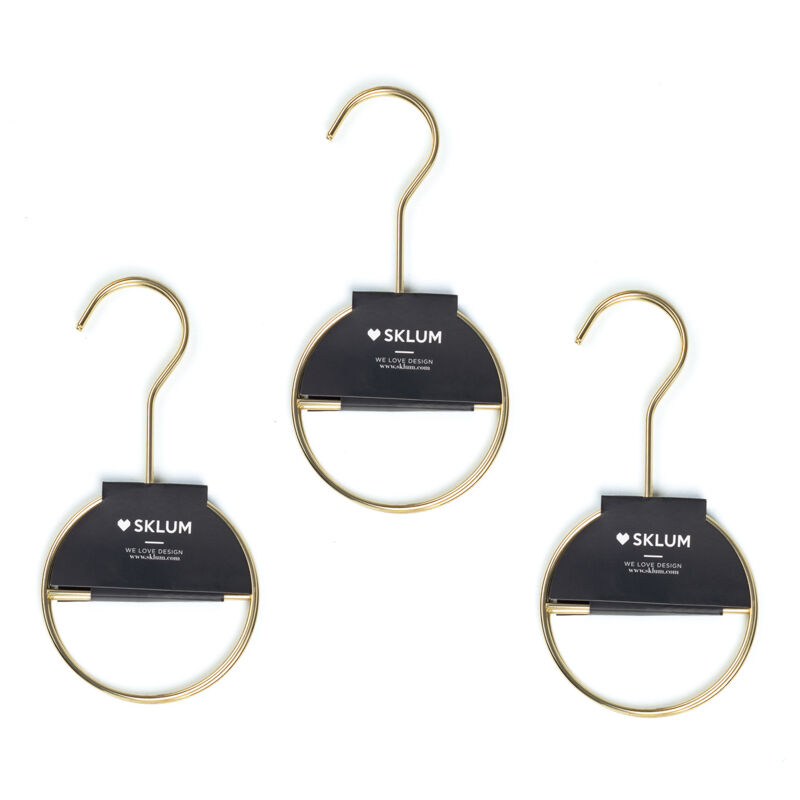 foto del prodotto set di 6 grucce metalliche per accessori g rde sklum dorato