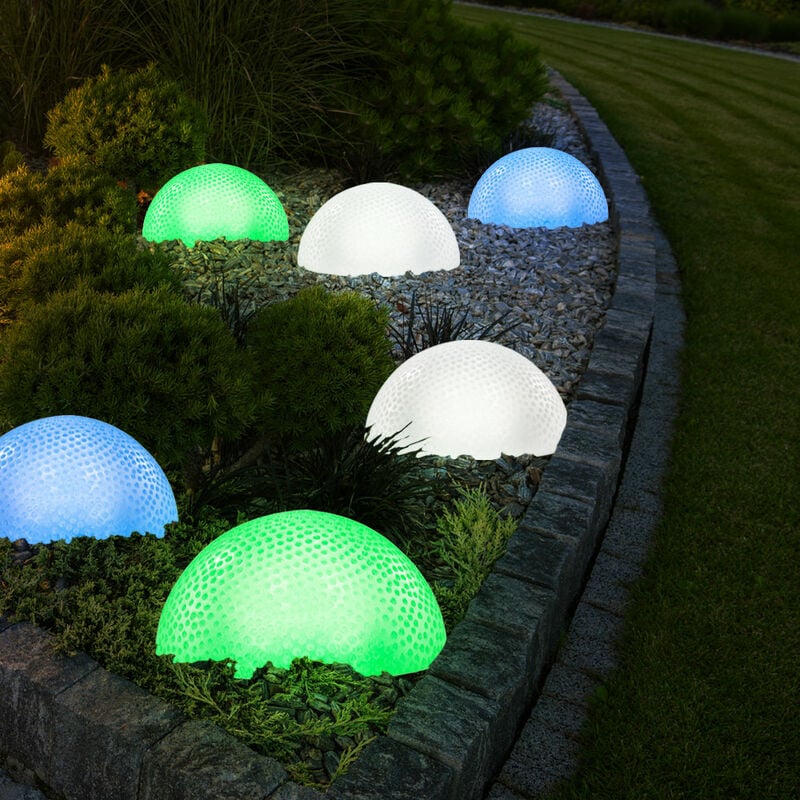 foto del prodotto set di 6 luci led a semisfera propriet deco lampade da esterno illuminazione ip44