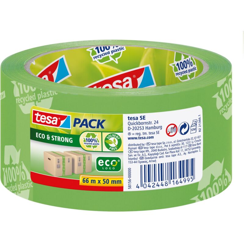 foto del prodotto set di 6 nastri da imballaggio pack eco strong, 50 mm x 66 m tesa