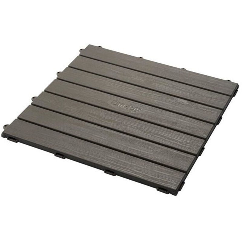 foto del prodotto set di 6 piastrelle pavimento per casa 45x45cm effetto legno testurizzato anti uv plastica 100 riciclata e riciclabile smoby