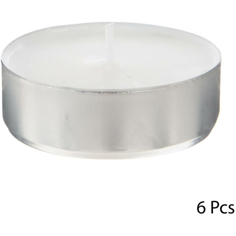 immagine 0 del prodotto set di 6 tealights many, bianco 40g atmosphera cr ateur d int rieur