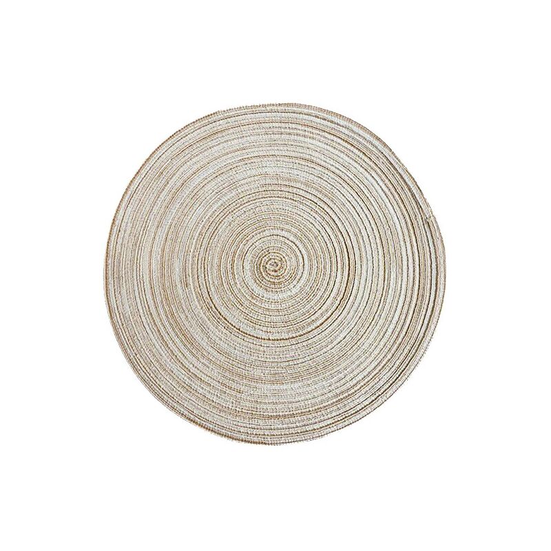 foto del prodotto set di 6 tovagliette rotonde resistenti al calore e lavabili beige 36 cm sollbry