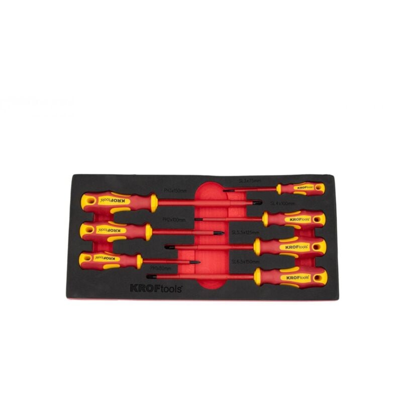 foto del prodotto set di 7 cacciaviti isolati gs vde 1000 volt