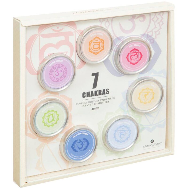 foto del prodotto set di 7 candele chakra 26x26cm atmosphera cr ateur d int rieur