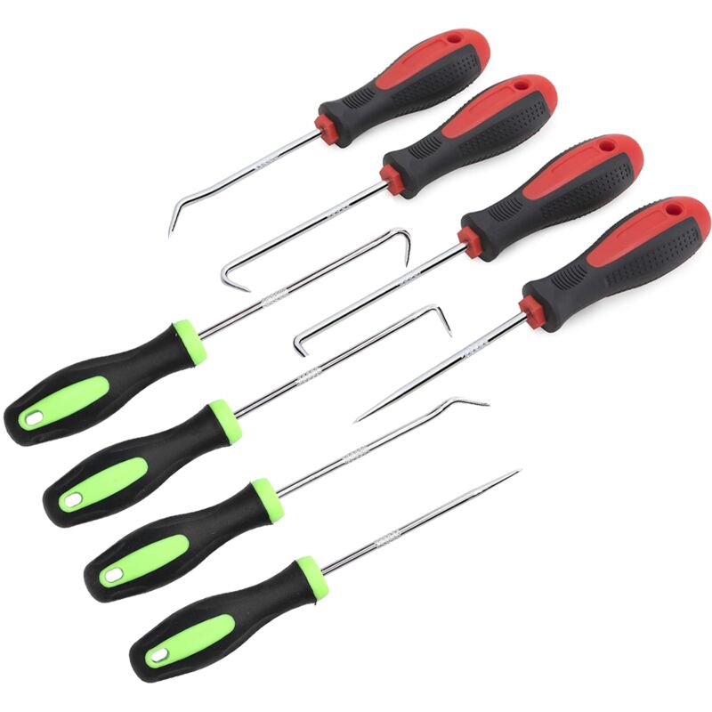 foto del prodotto set di 8 cacciaviti e picconi di precisione, gancio a lunga portata, piccone e gancio, piccone e gancio di precisione, strumento di rimozione