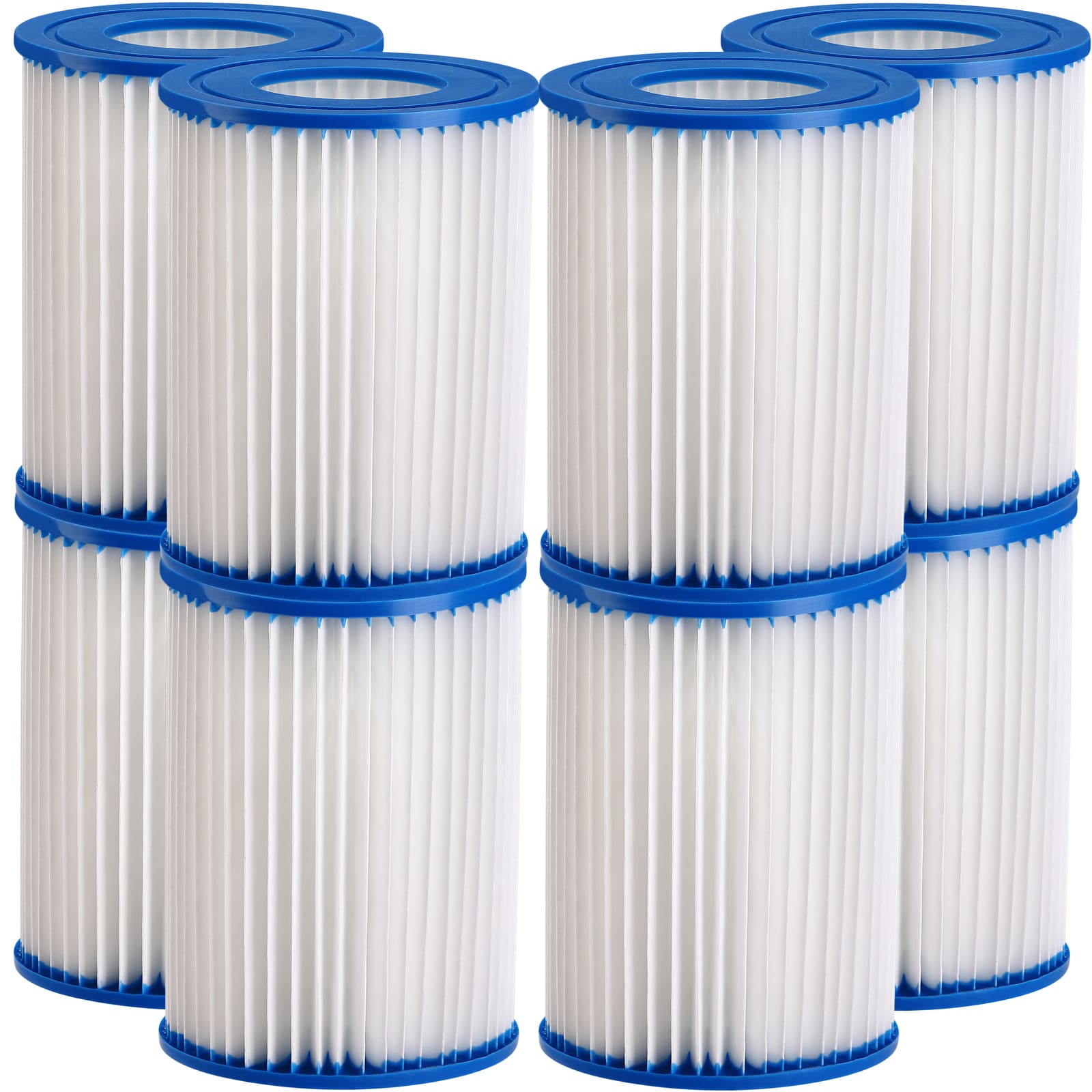 foto del prodotto set di 8 cartucce filtro blu 8,9x7,9cm