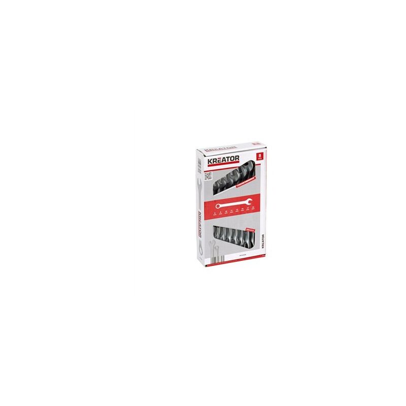 foto del prodotto set di 8 chiavi combinate 8 19mm cr.vanadium 500008 kreator