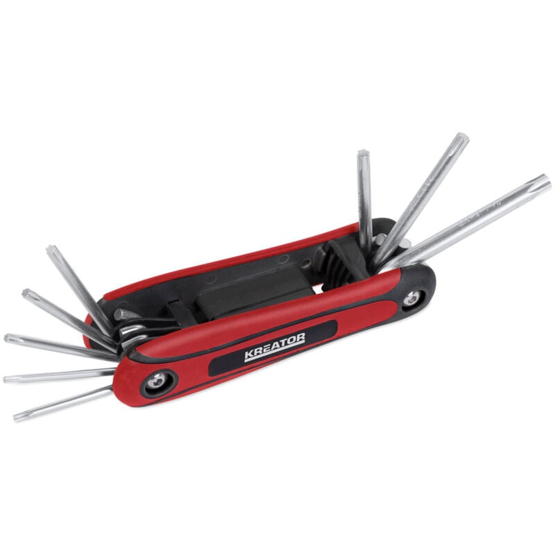 foto del prodotto set di 8 chiavi torx a 6 punte cromo kreator