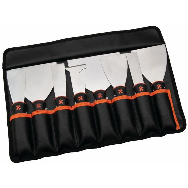 foto del prodotto set di 8 coltelli con manico bimateriale mob 221680