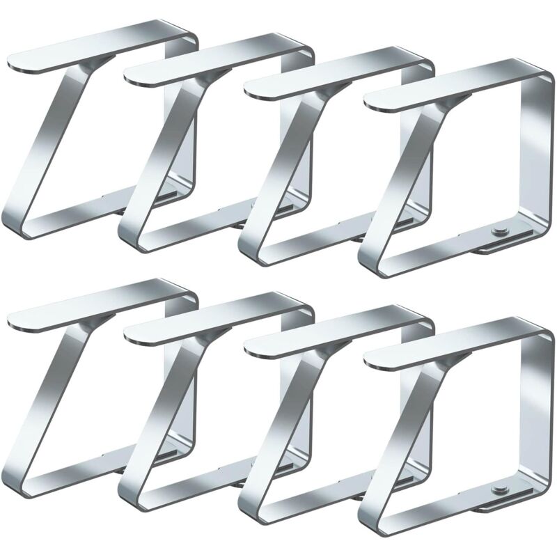 foto del prodotto set di 8 fermatovaglie antiscivolo in acciaio inox 4 cm x 8 pezzi 