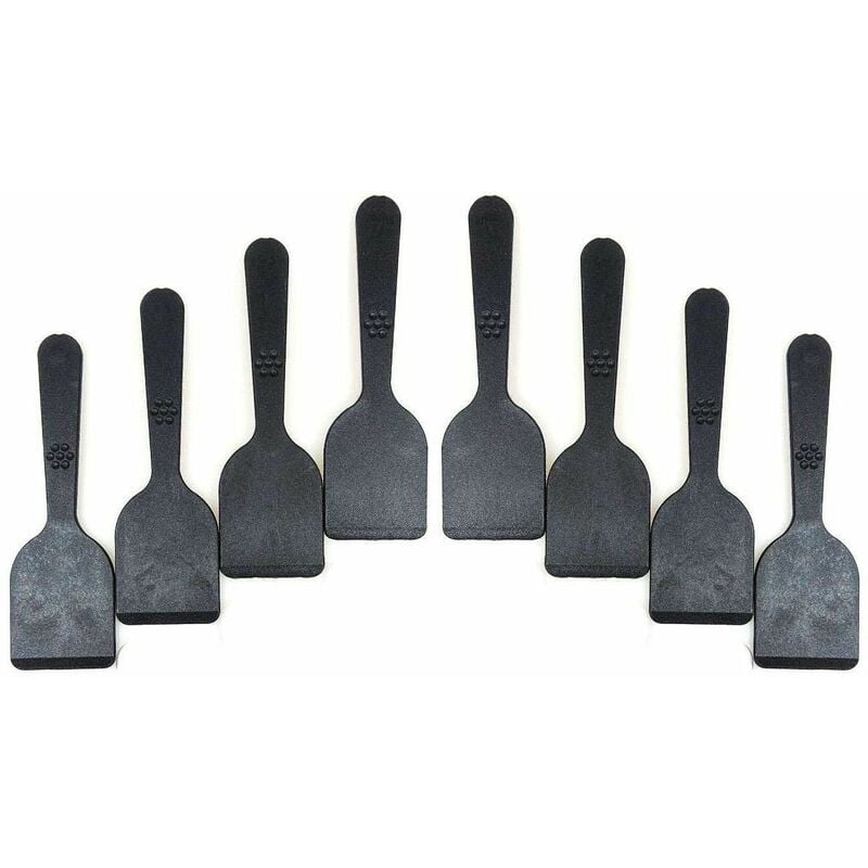 foto del prodotto set di 8 palette da raclette, in plastica di ottima qualit , lavabili in lavastoviglie, colore nero viva haushaltswaren