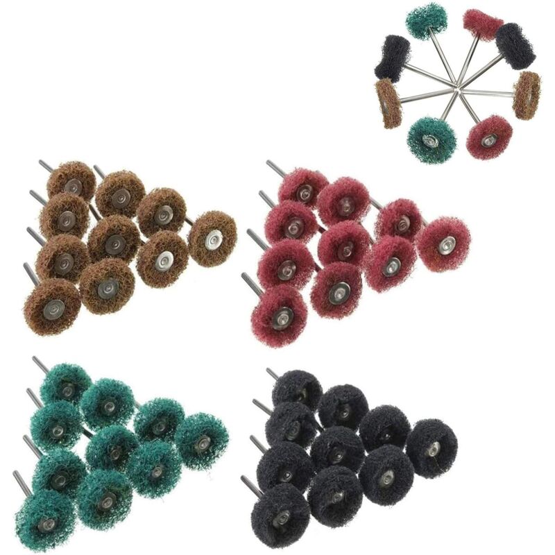 foto del prodotto set di 80 mole abrasive da 1 pollice 25 mm per utensili rotanti dremel, grana 80 150 240 300