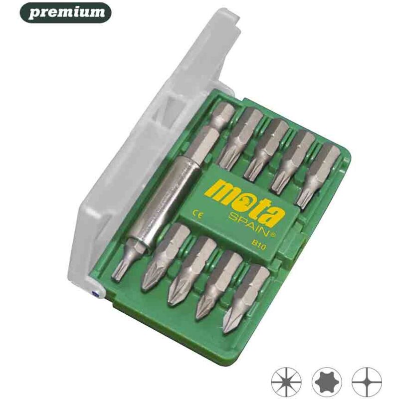 foto del prodotto set di 9 adattatori vari per punte b10 mota