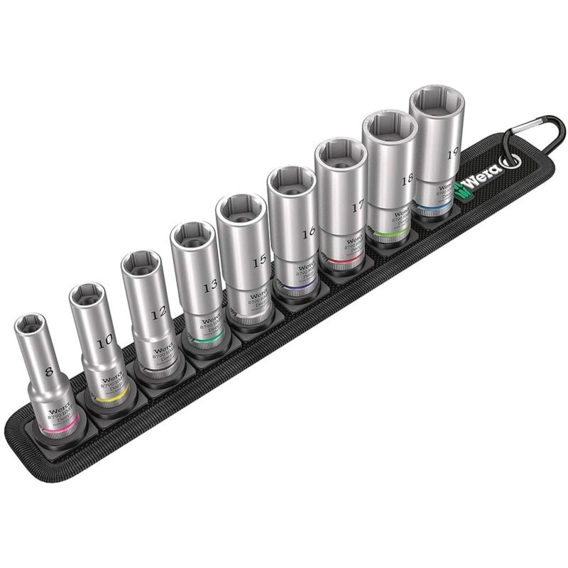 foto del prodotto set di 9 bussole lunghe zyklop 3 8 wera belt b deep 1
