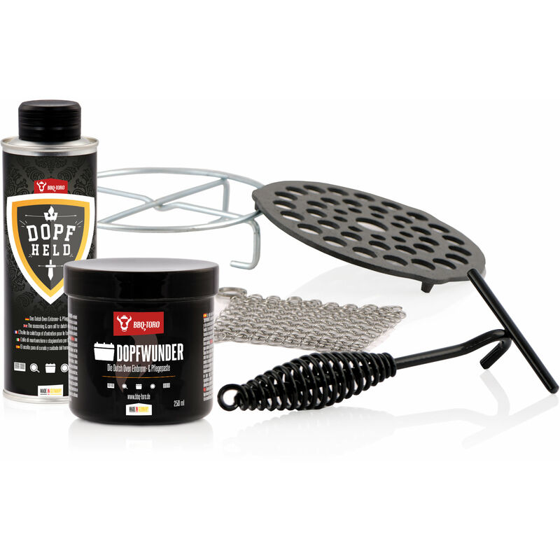 foto del prodotto set di accessori da 6 pezzi per forno olandese bbq toro