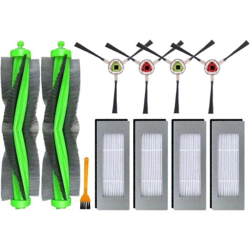 foto del prodotto set di accessori di pulizia sostitutivi per aspirapolvere irobot roomba combo 113 r113840, pezzi di ricambio per robot aspirapolvere, 2 spazzole a