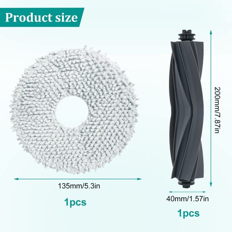 foto del prodotto set di accessori per aspirapolvere da 5 pezzi per dreame l10s ultra, dreame s10, s10pro, ricambio per aspirapolvere, set di accessori comprensivo di