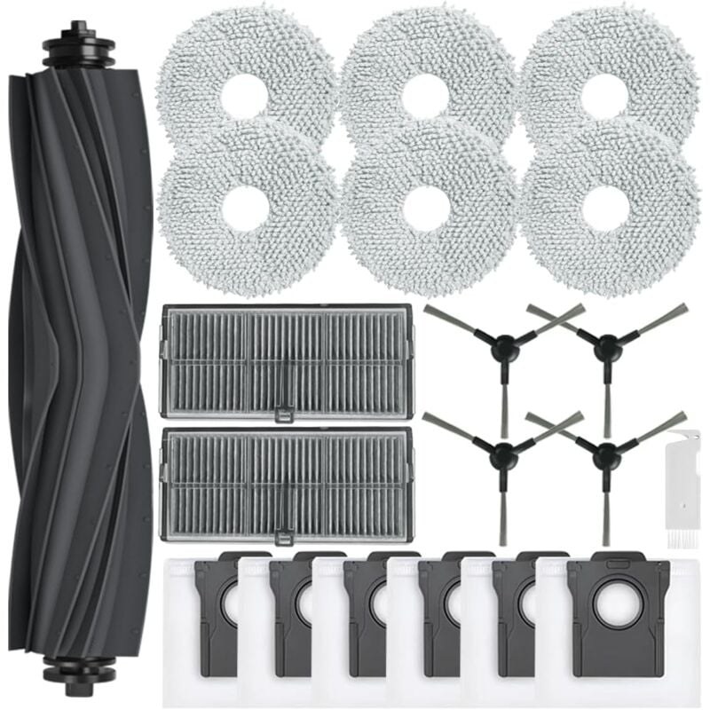 foto del prodotto set di accessori per dreame l10s pro ultra heat l10s ultra gen 2, parti per dreame x30 ultra mova e30 ultra, 1 spazzola principale, 6 sacchetti