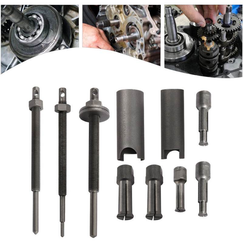 foto del prodotto set di attrezzi per la riparazione di cuscinetti per moto, 9 30 mm, set di attrezzi per la rimozione del cuscinetto della ruota per moto,