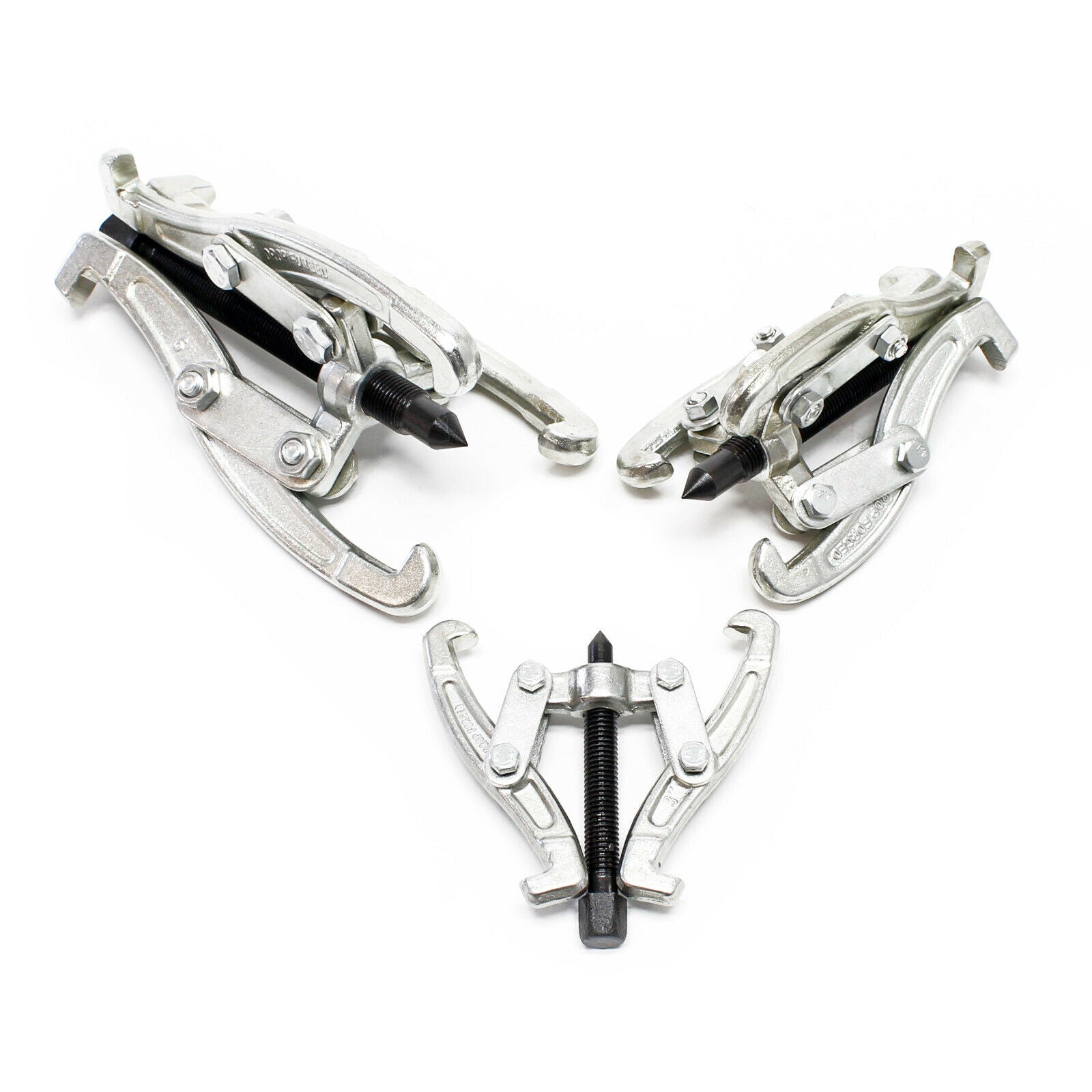 foto del prodotto set di attrezzi speciali per estrattori di cuscinetti 3 pezzi di ricambio interni esterni 75, 100, 150 mm 16 0002696