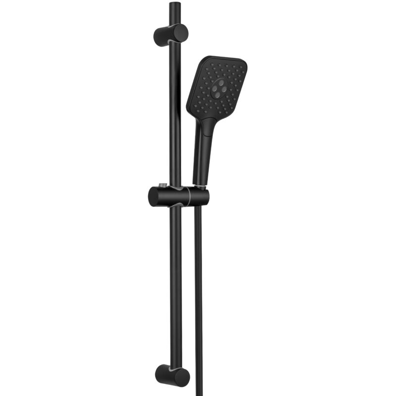 foto del prodotto set di barre doccia 60cm set doccia con 3 modalit di getto doccia a mano per miscelatore vasca o miscelatore doccia, nero