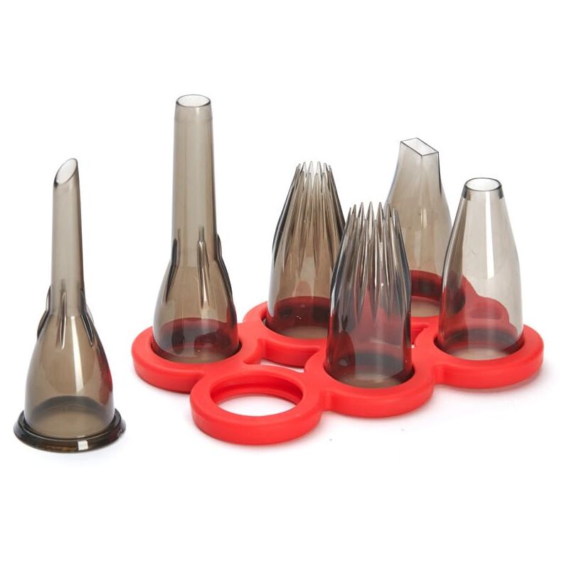 foto del prodotto set di beccucci con supporto in silicone, filling set , 4150.08 de buyer