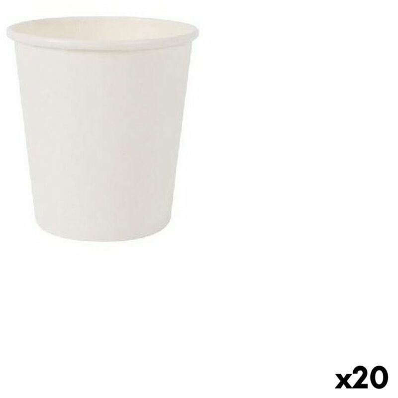 foto del prodotto set di bicchieri algon cartone bianco 50 pezzi 120 ml 20 unità