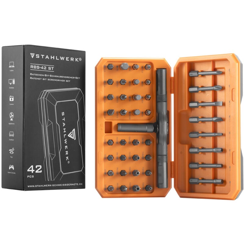 immagine 0 del prodotto set di bit per cacciaviti a cricchetto rbs 42 st 42 pezzi a cricchetto stahlwerk