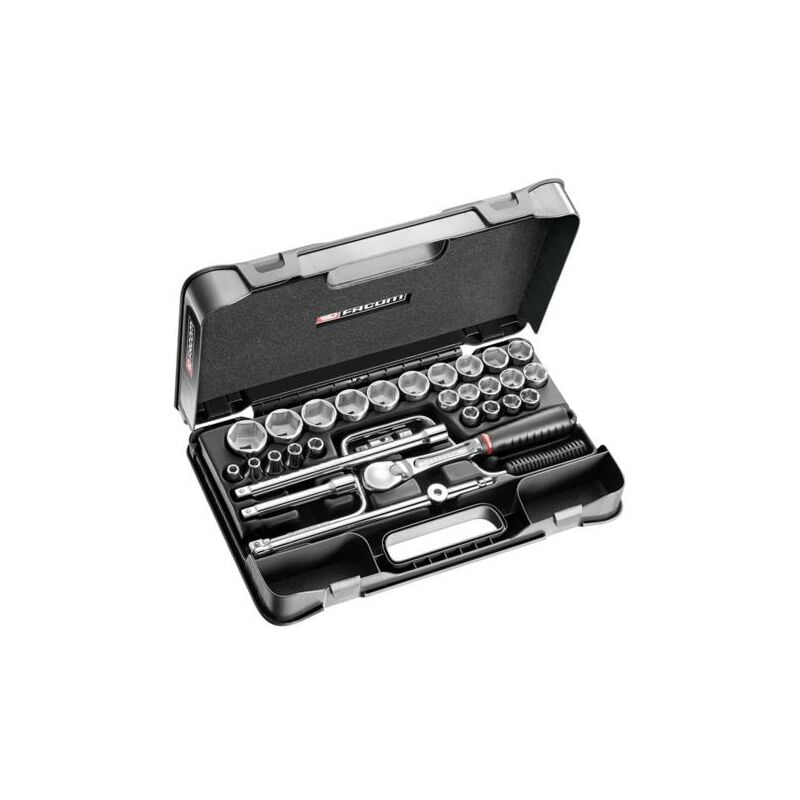 foto del prodotto set di bussole 1 2 esagono metrico 30 pezzi s.161 5p6 facom