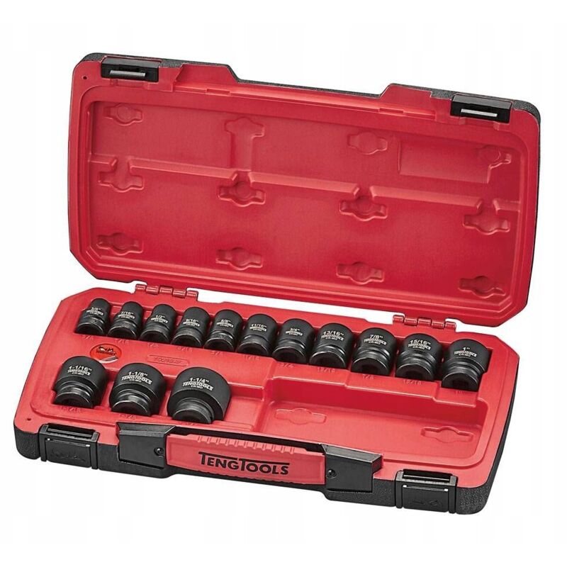 foto del prodotto set di bussole a impatto tengtools t9218a da pollici