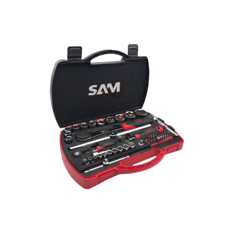 immagine 0 del prodotto set di bussole e accessori 1 4 1 2 sam outillage 75 shr60